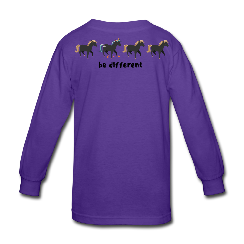 Stand Out Kids' Long Sleeve T-Shirt - dark purple