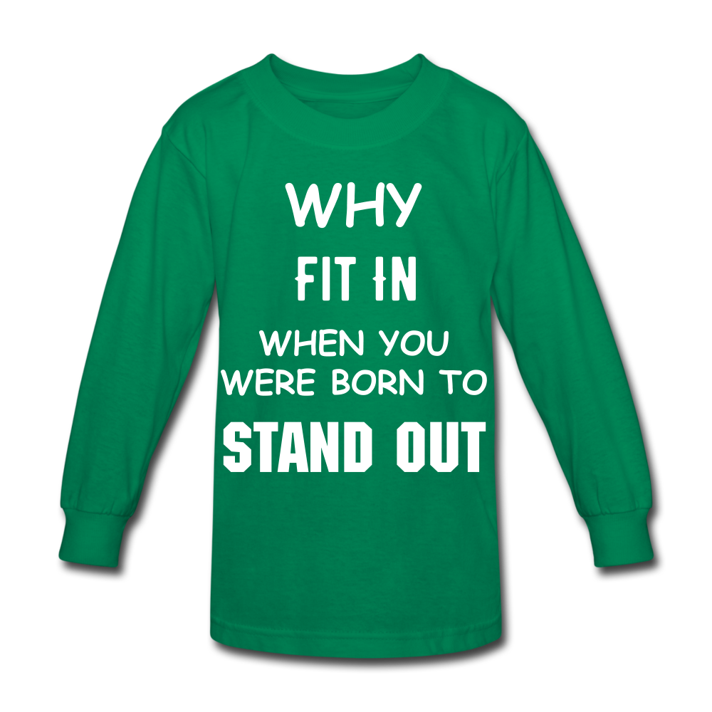 Stand Out Kids' Long Sleeve T-Shirt - kelly green