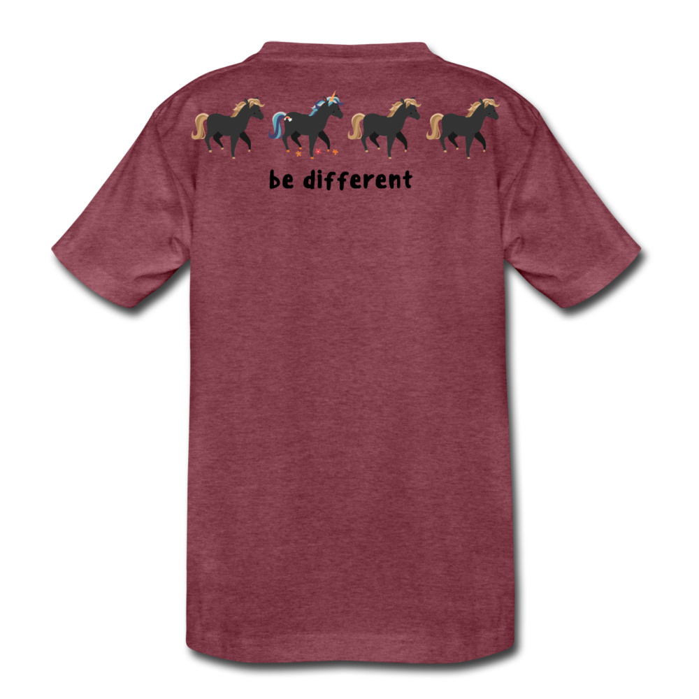 Kids' Premium T-Shirt - heather burgundy