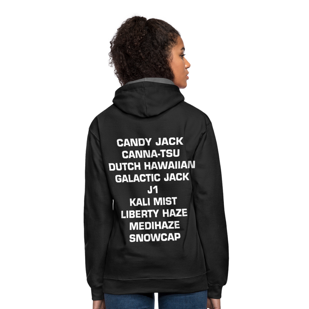 Staying Focused Contrast Hoodie - black/asphalt