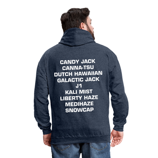 Contrast Hoodie - indigo heather/asphalt