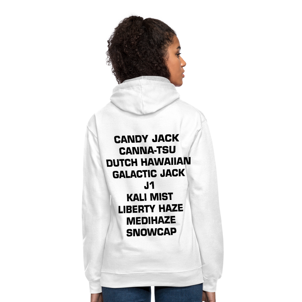 Staying Focused Contrast Hoodie - white/gray