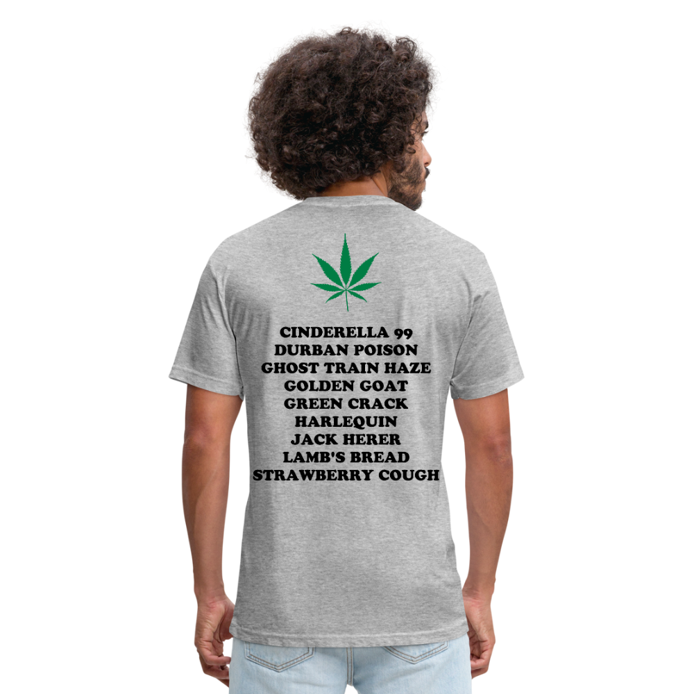 Fitted Cotton/Poly T-Shirt by Next Level - heather gray