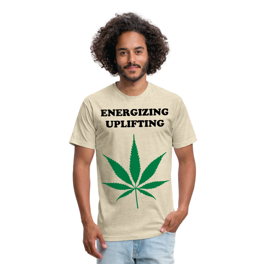 Fitted Cotton/Poly T-Shirt by Next Level - heather cream