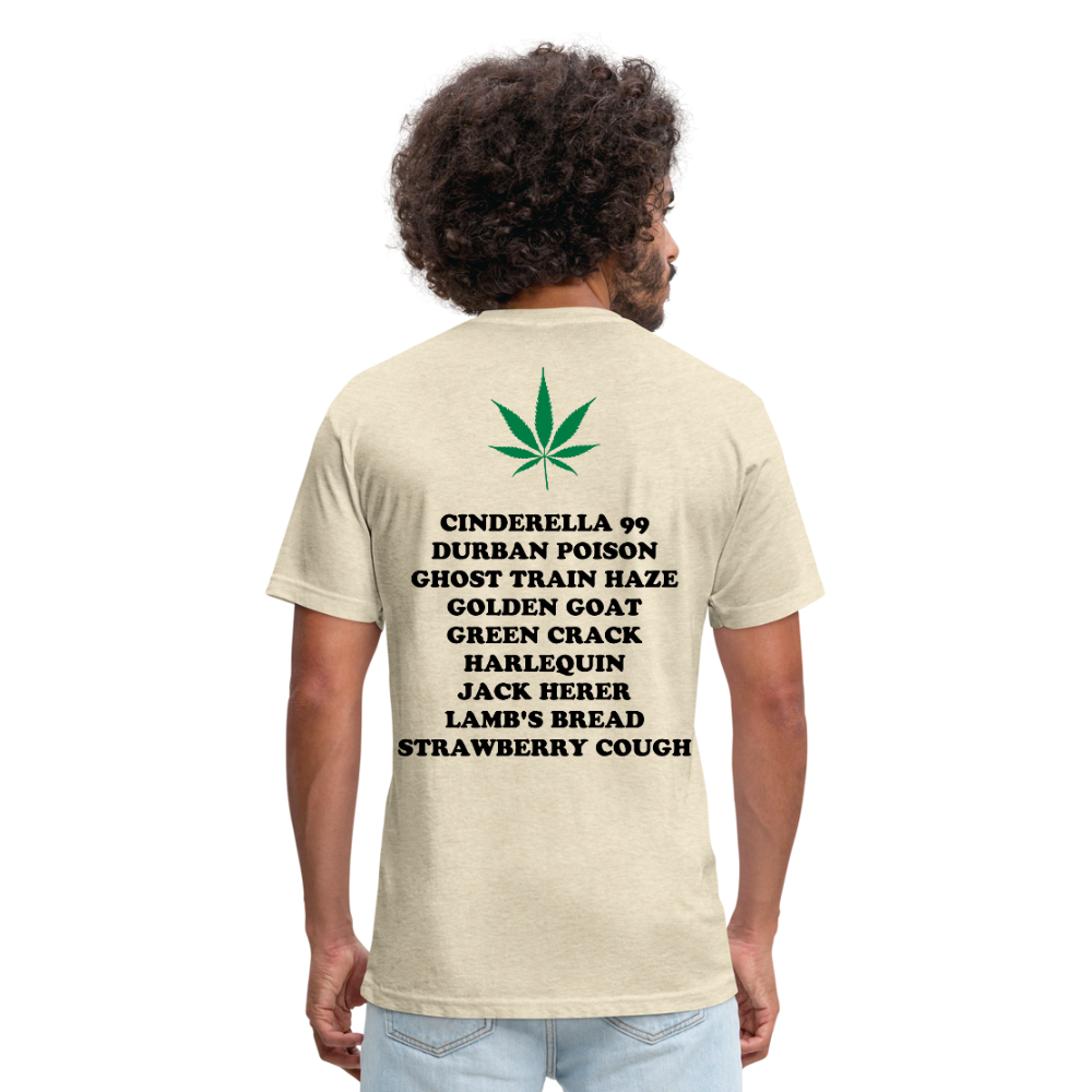 Fitted Cotton/Poly T-Shirt by Next Level - heather cream