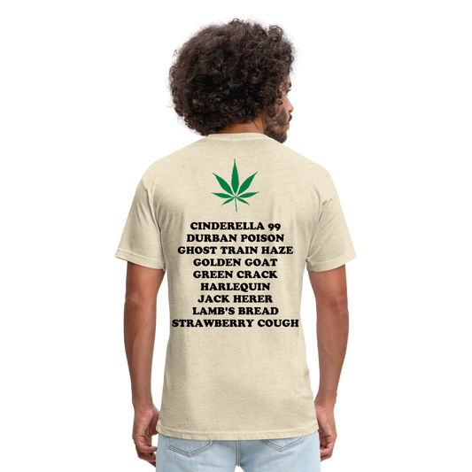 Fitted Cotton/Poly T-Shirt by Next Level - heather cream