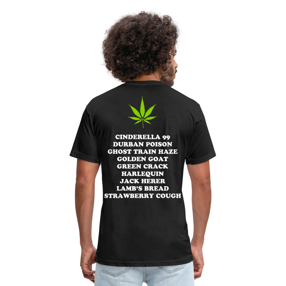 Fitted Cotton/Poly T-Shirt by Next Level - black