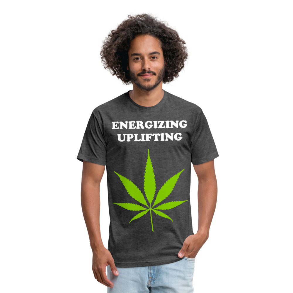 Fitted Cotton/Poly T-Shirt by Next Level - heather black