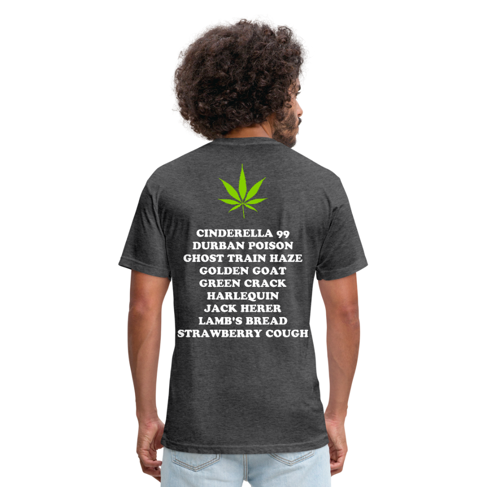 Fitted Cotton/Poly T-Shirt by Next Level - heather black