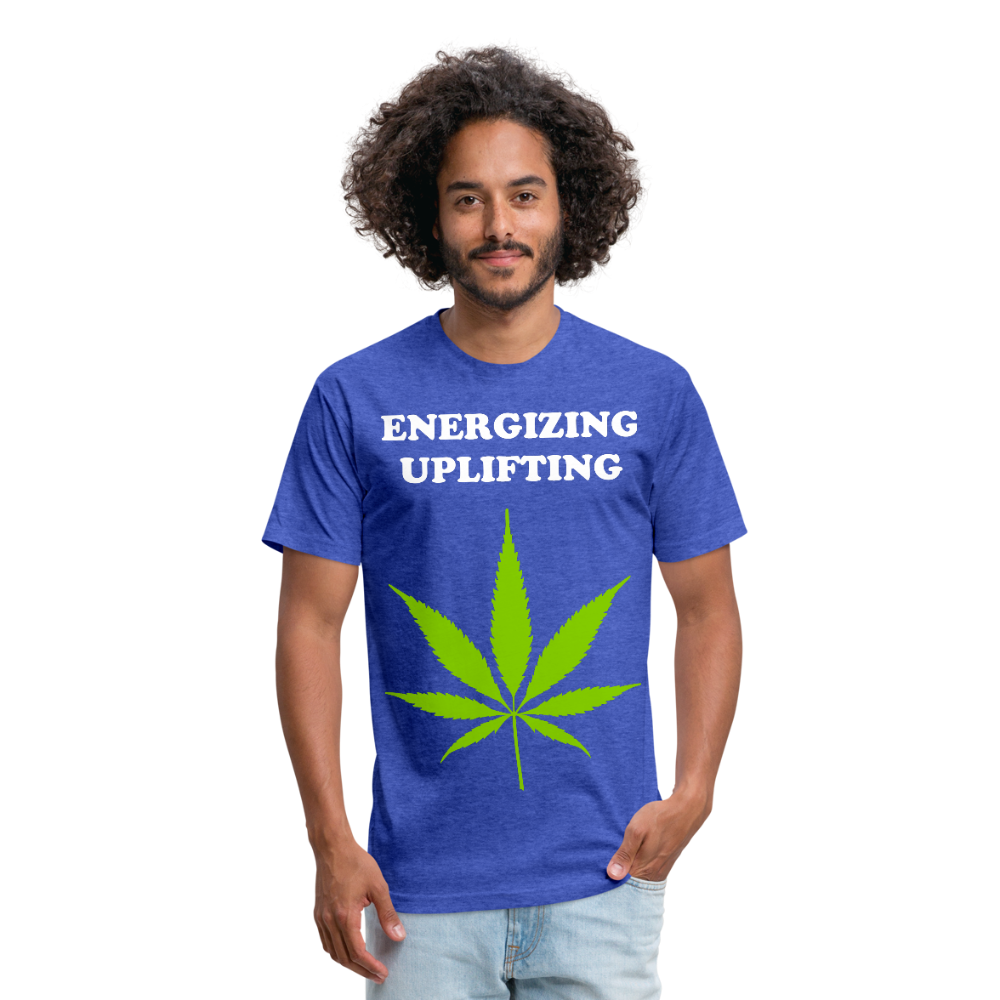 Fitted Cotton/Poly T-Shirt by Next Level - heather royal