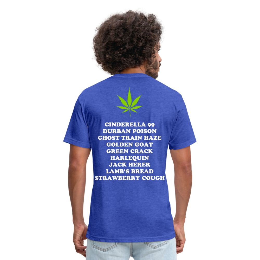 Fitted Cotton/Poly T-Shirt by Next Level - heather royal