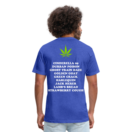 Fitted Cotton/Poly T-Shirt by Next Level - heather royal