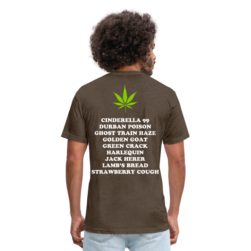 Fitted Cotton/Poly T-Shirt by Next Level - heather espresso