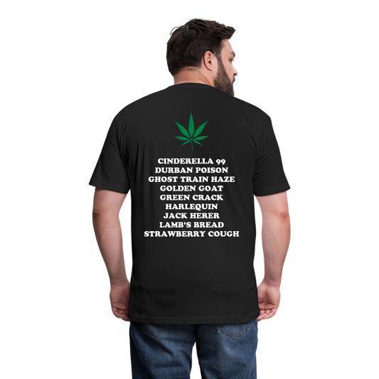 Fitted Cotton/Poly T-Shirt by Next Level - black