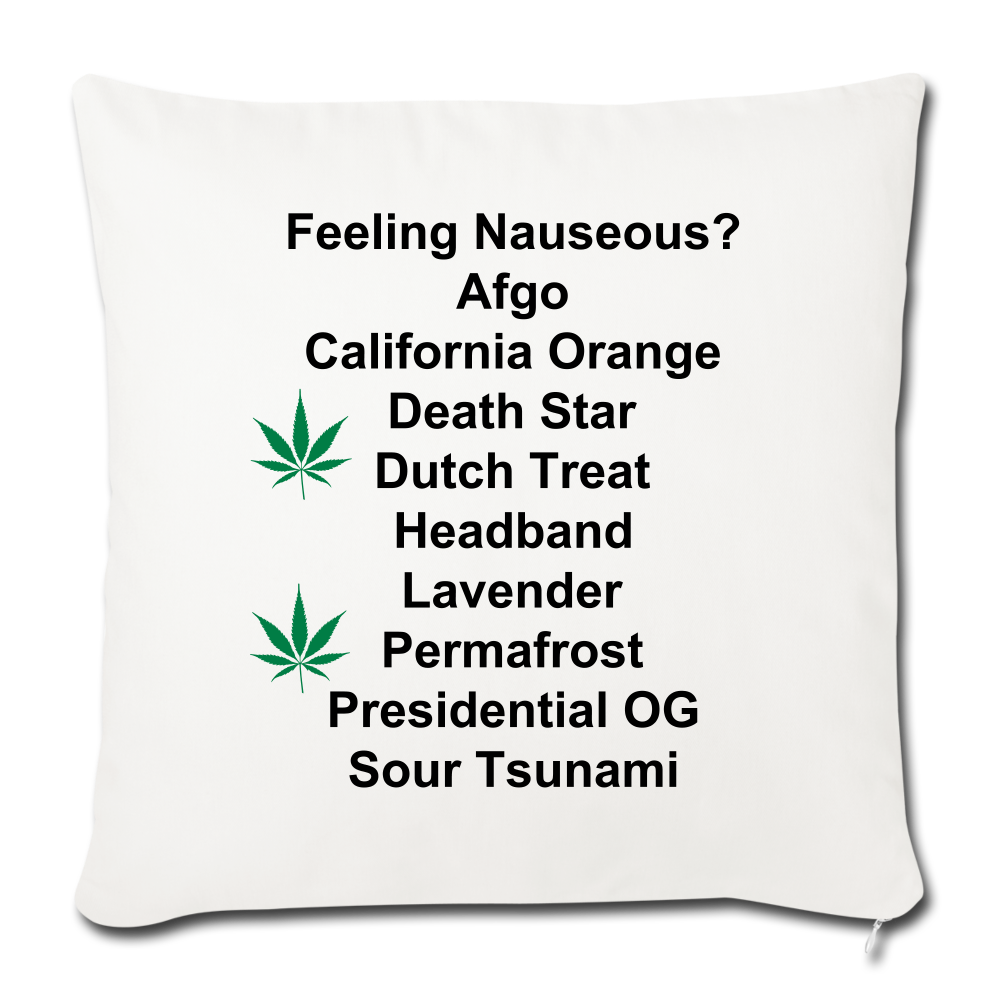 Throw Pillow Cover 18” x 18” - natural white