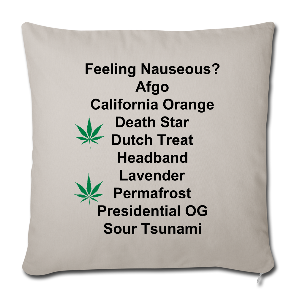 Throw Pillow Cover 18” x 18” - light grey