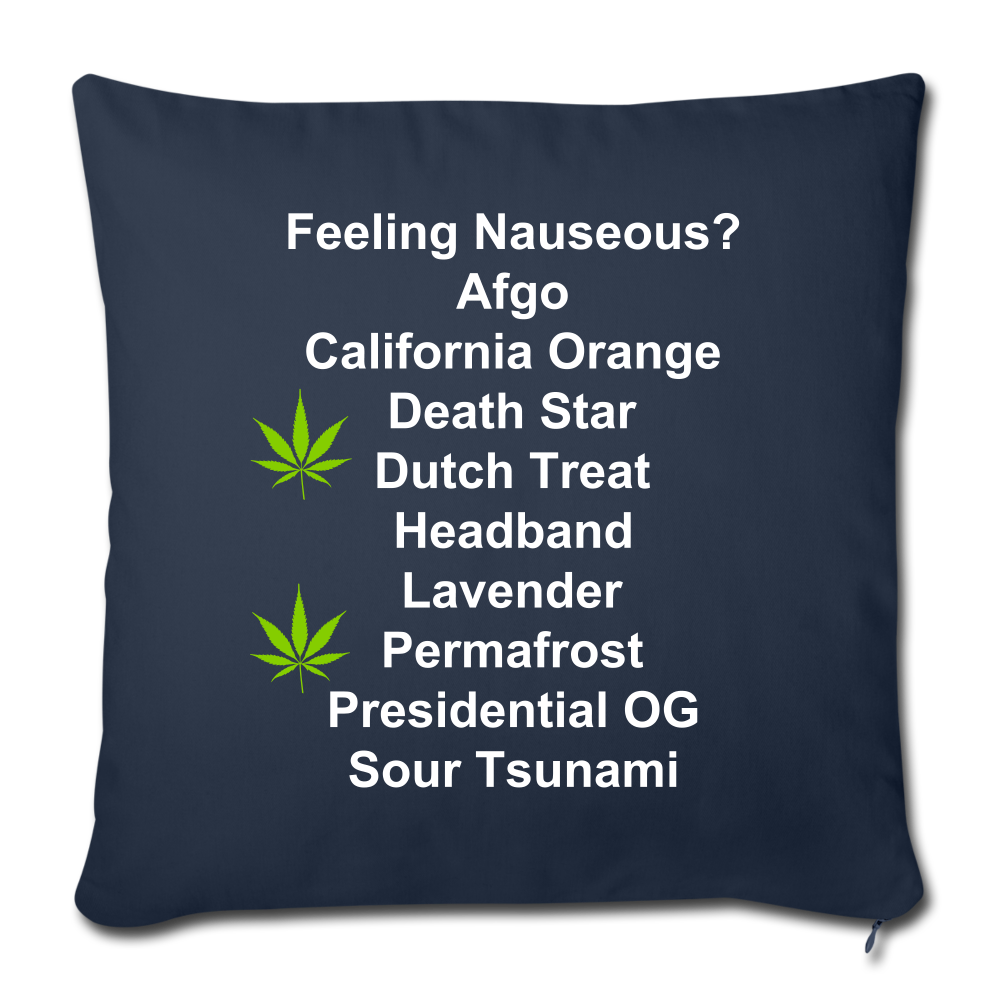 Throw Pillow Cover 18” x 18” - navy