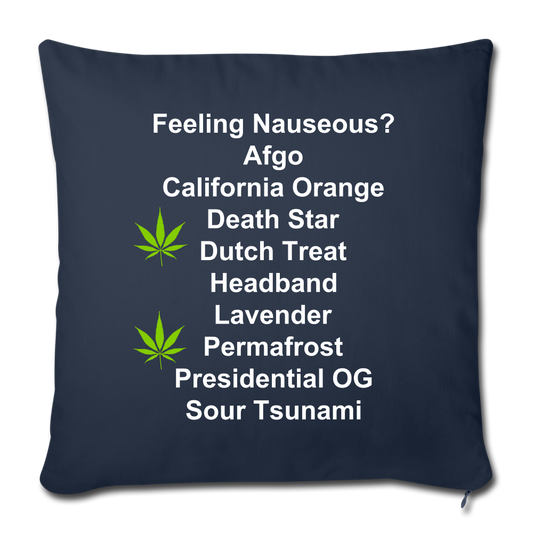Throw Pillow Cover 18” x 18” - navy