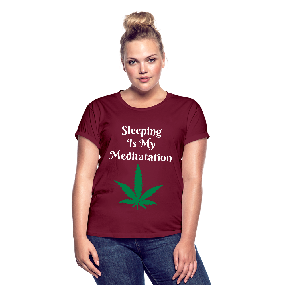 Women's Relaxed Fit T-Shirt - burgundy