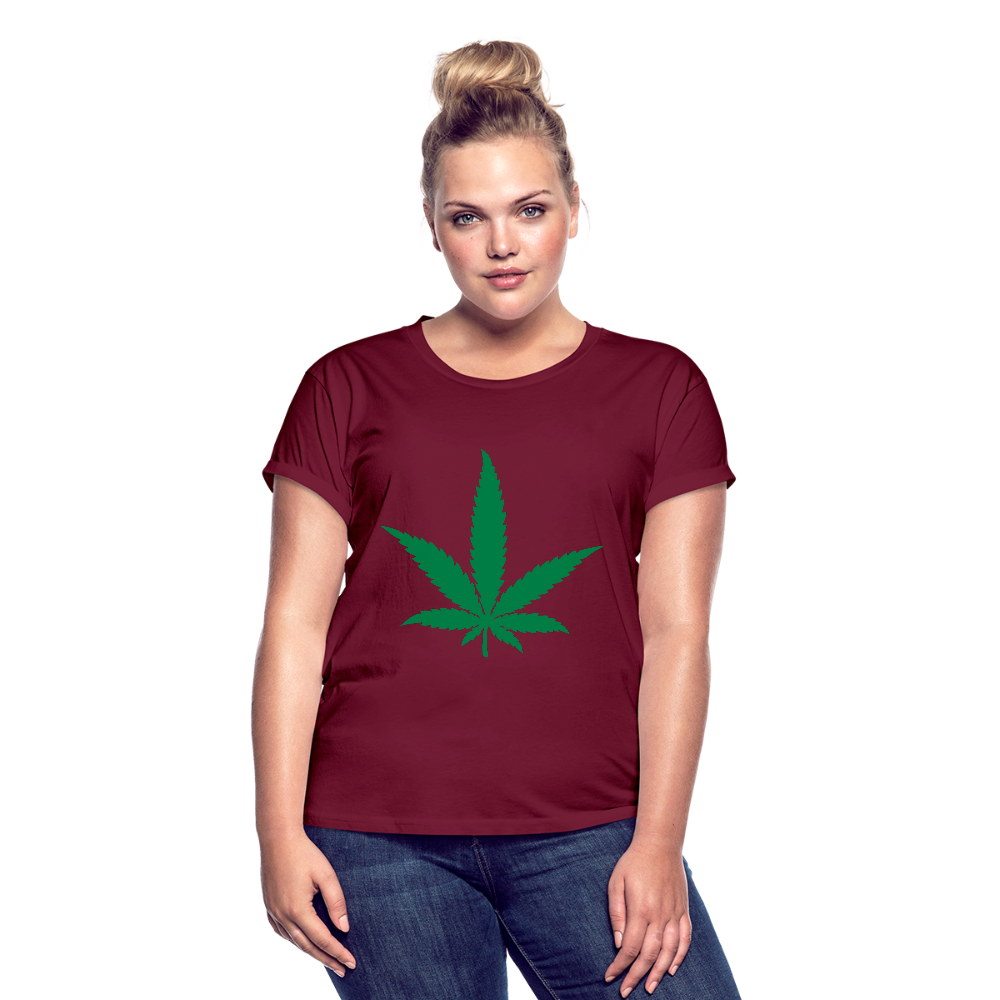 Women's Relaxed Fit T-Shirt - burgundy