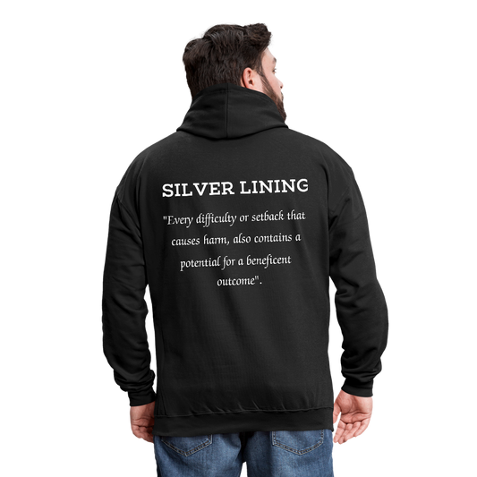 She's My Lining Contrast Hoodie - black/asphalt