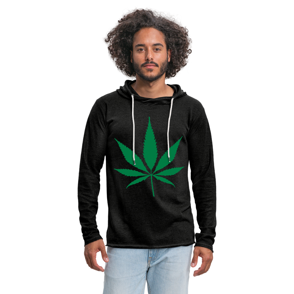 Unisex Lightweight Terry Hoodie - charcoal gray