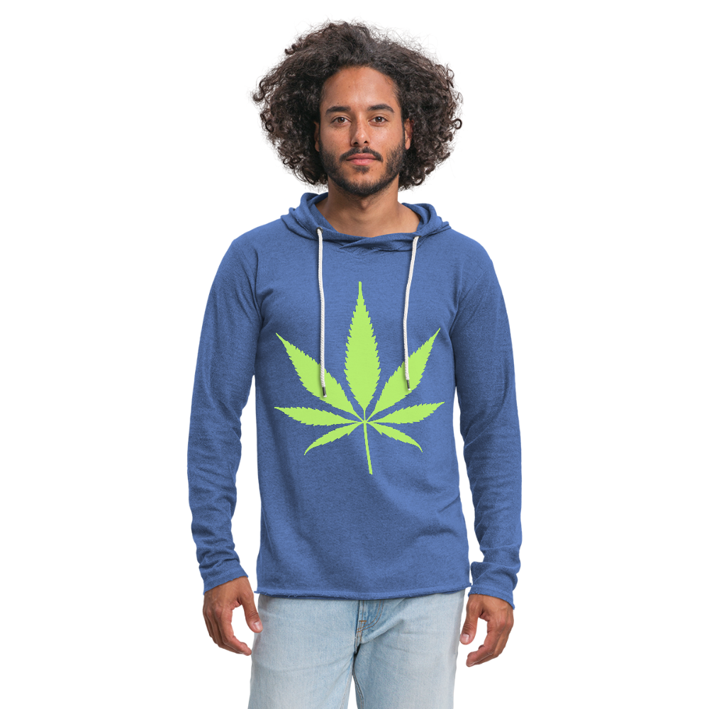 Mr.  Lightweight Terry Hoodie - heather Blue