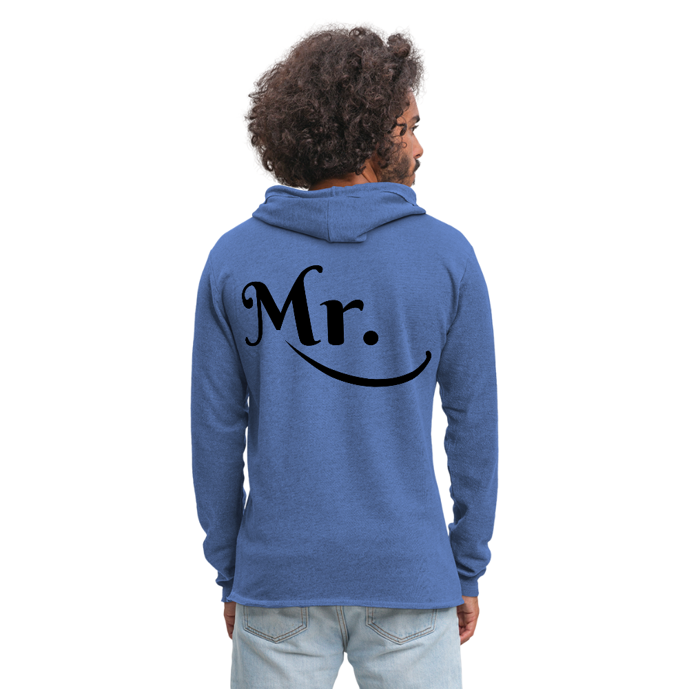 Mr.  Lightweight Terry Hoodie - heather Blue