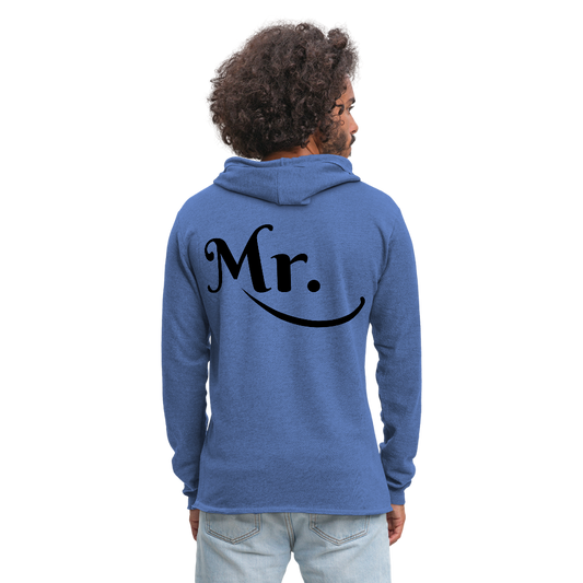 Mr.  Lightweight Terry Hoodie - heather Blue