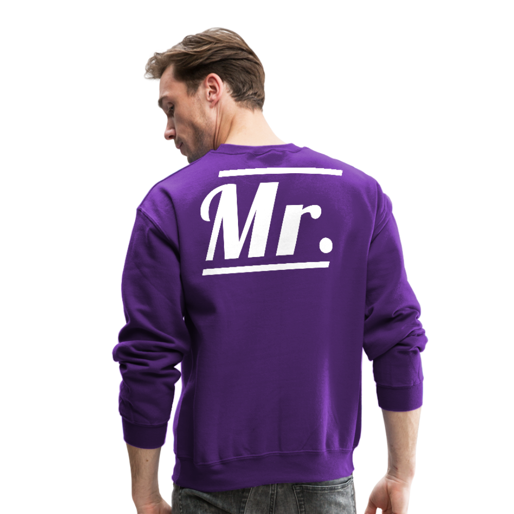 Mr. Crewneck Sweatshirt - purple