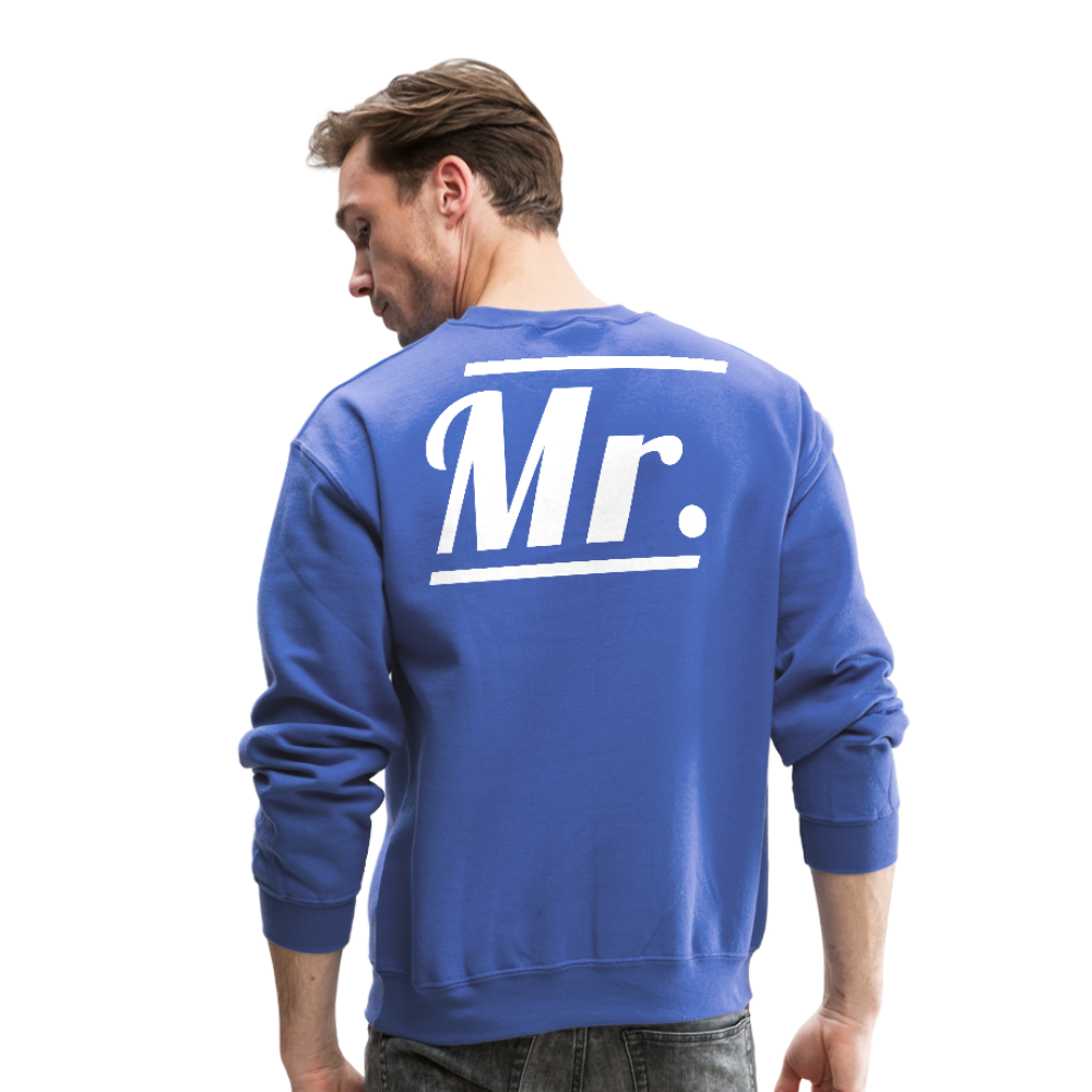 Mr. Crewneck Sweatshirt - royal blue