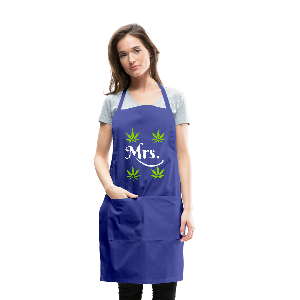 Adjustable Apron - royal blue