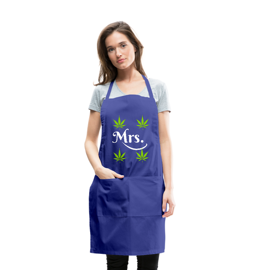 Adjustable Apron - royal blue