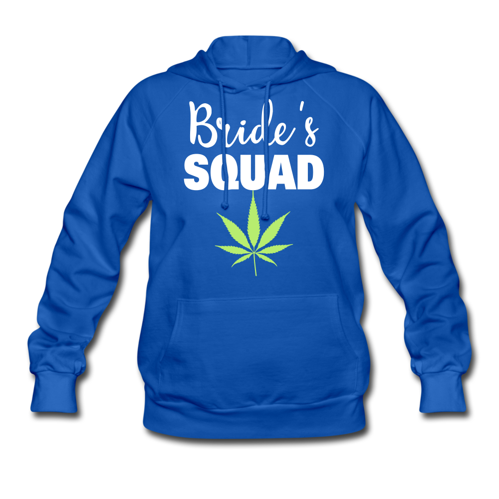 Cannabis Bride's Squad Women's Hoodie - royal blue