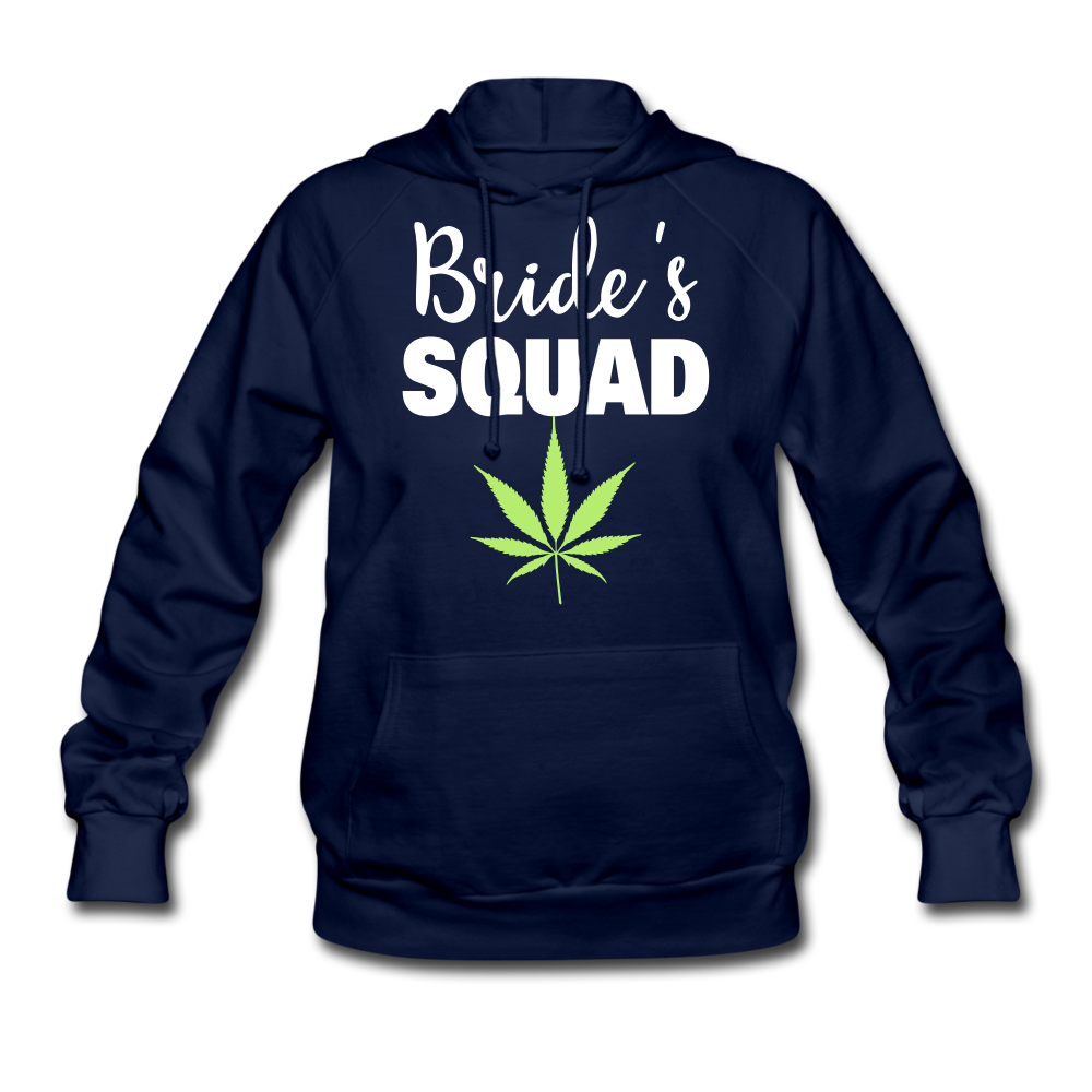Cannabis Bride's Squad Women's Hoodie - navy
