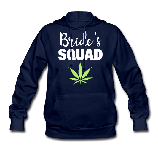 Cannabis Bride's Squad Women's Hoodie - navy