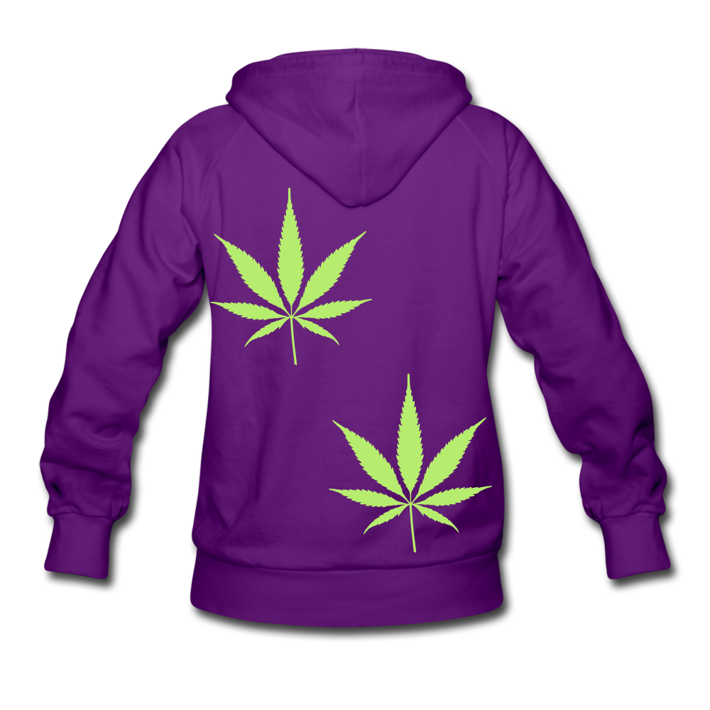 Cannabis Bride's Squad Women's Hoodie - purple
