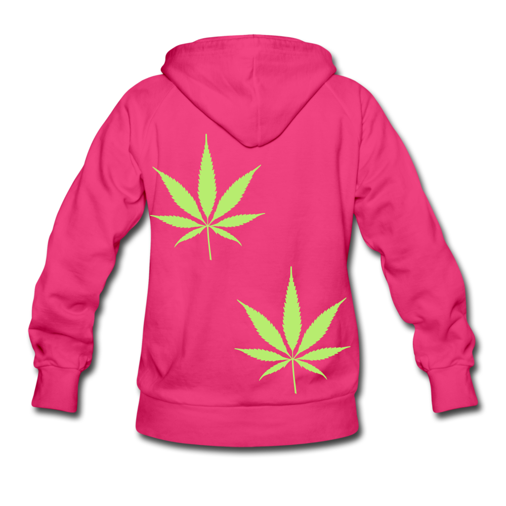 Cannabis Bride's Squad Women's Hoodie - fuchsia