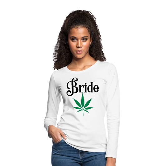 Women's Premium Long Sleeve T-Shirt - white