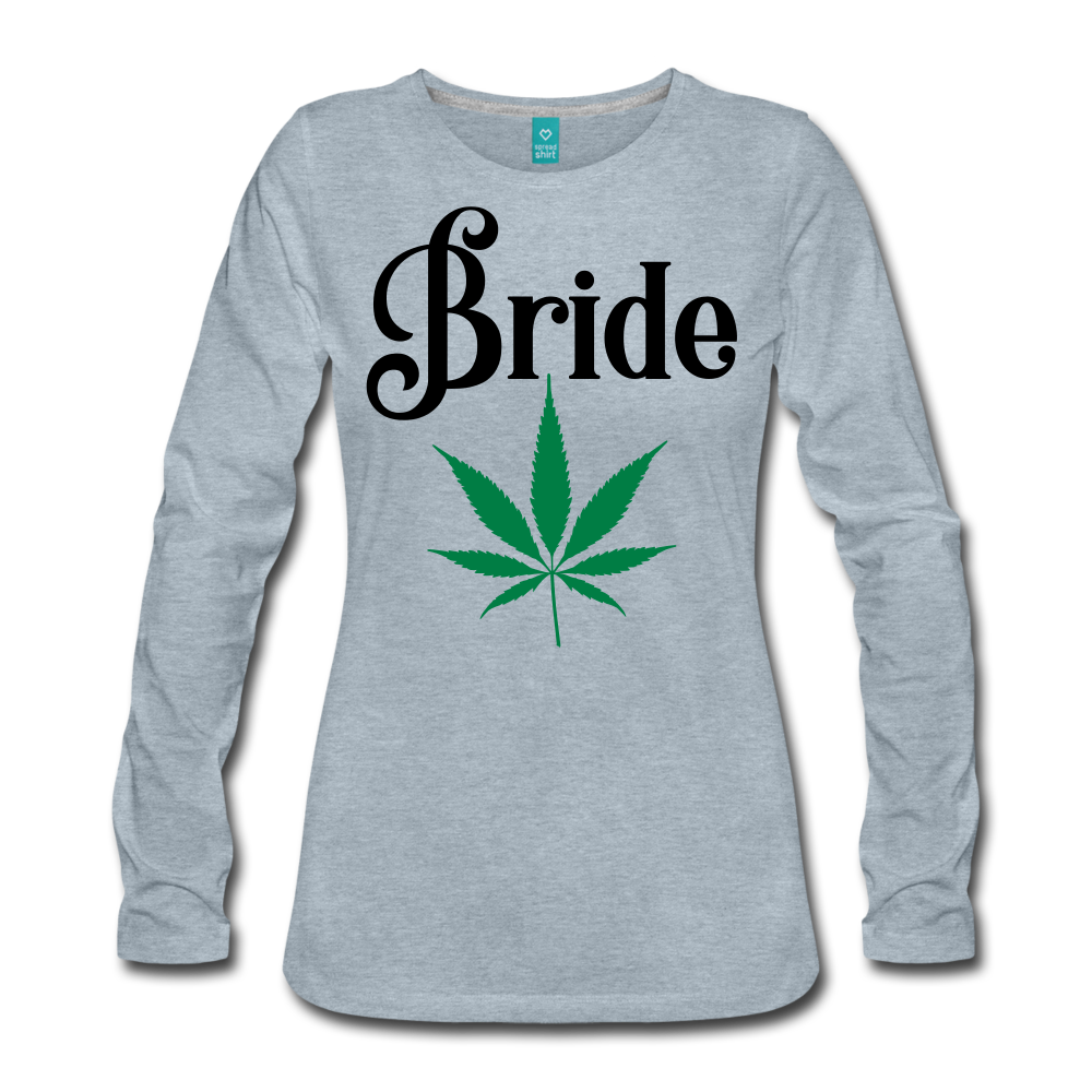 Women's Premium Long Sleeve T-Shirt - heather ice blue