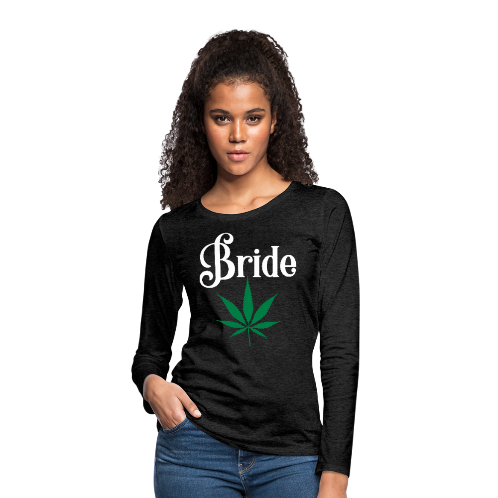 Women's Premium Long Sleeve T-Shirt - charcoal gray