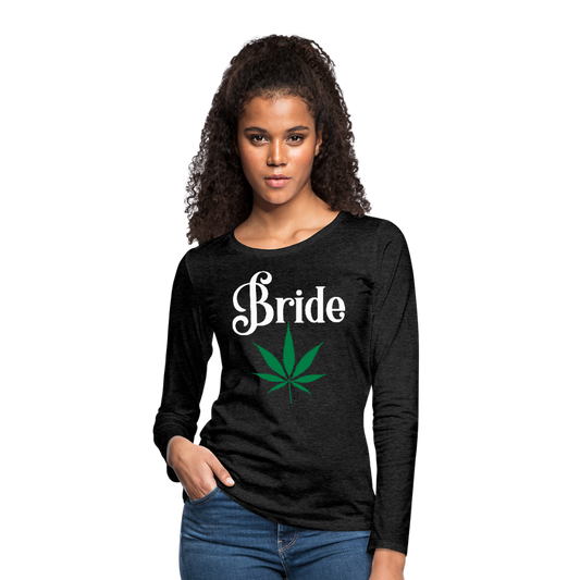 Women's Premium Long Sleeve T-Shirt - charcoal gray