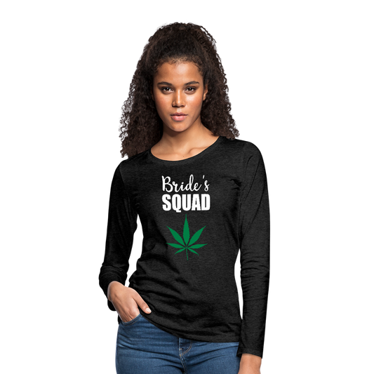 Women's Premium Long Sleeve T-Shirt - charcoal gray