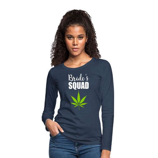 Women's Premium Long Sleeve T-Shirt - navy