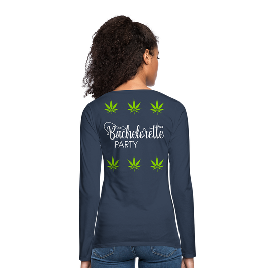 Women's Premium Long Sleeve T-Shirt - navy