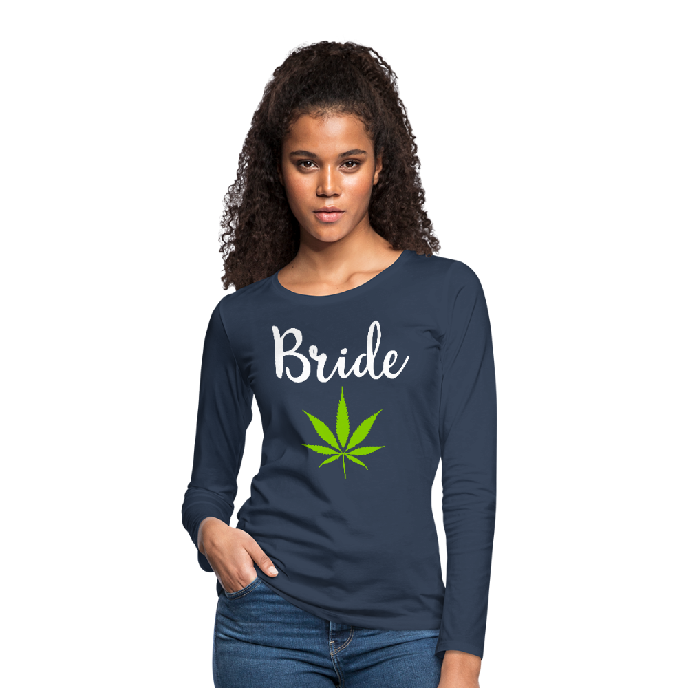 Women's Premium Long Sleeve T-Shirt - navy