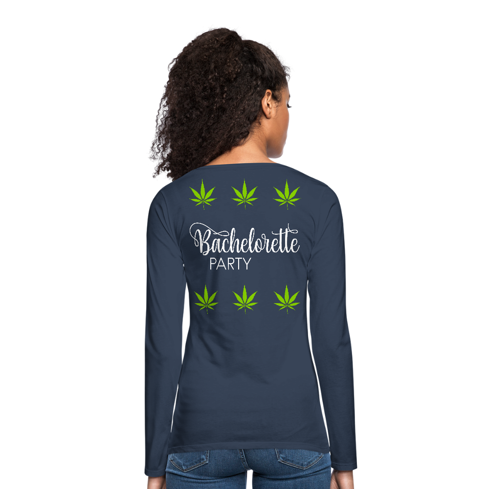 Women's Premium Long Sleeve T-Shirt - navy