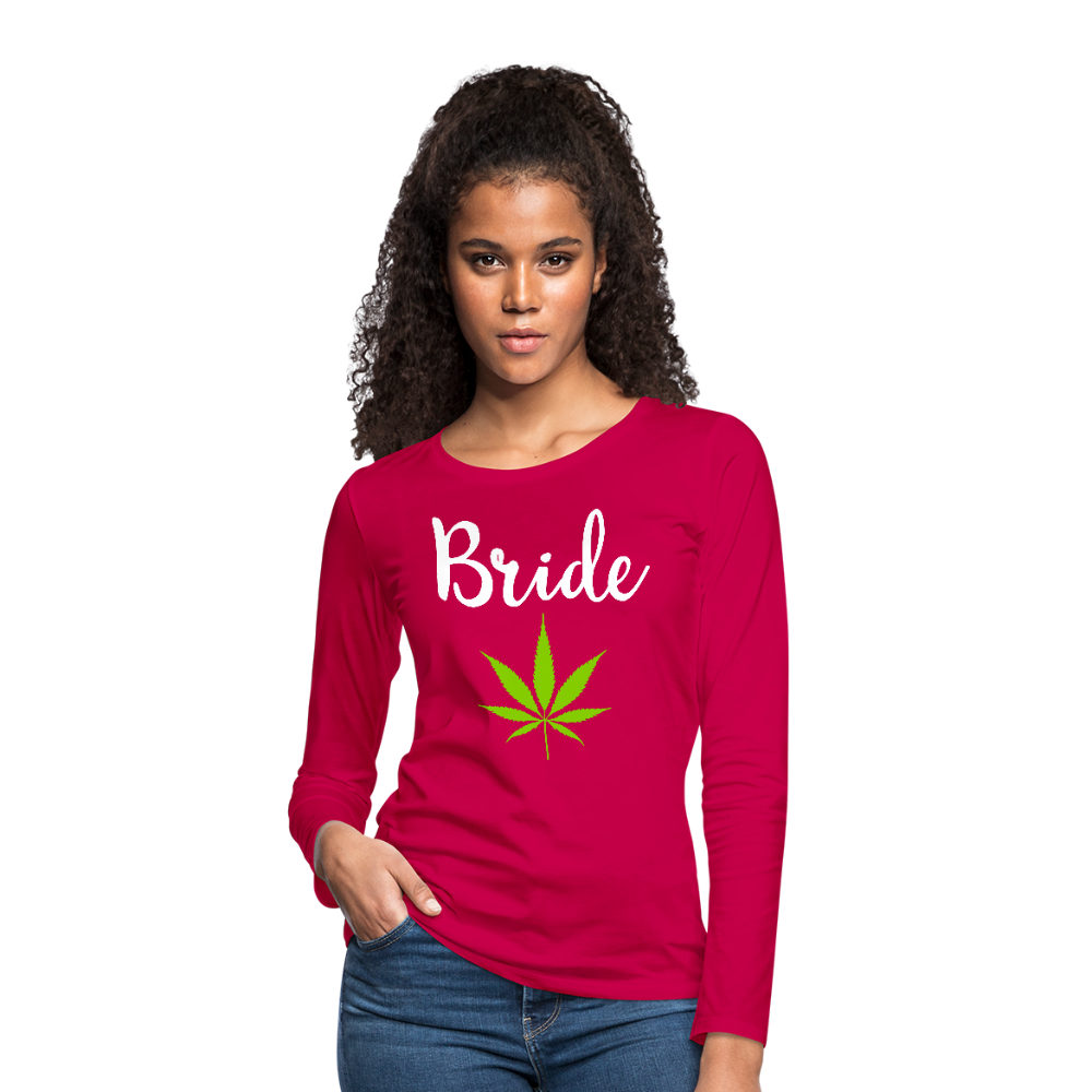 Women's Premium Long Sleeve T-Shirt - dark pink