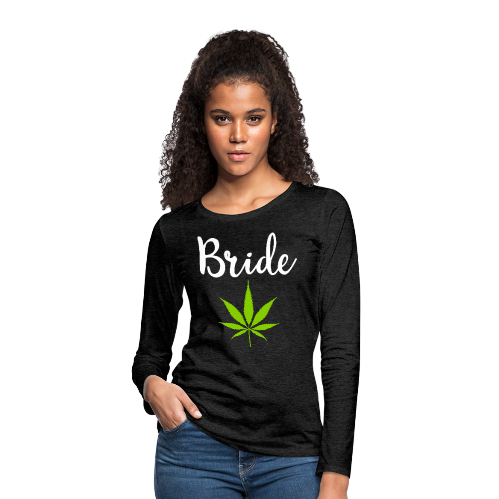 Women's Premium Long Sleeve T-Shirt - charcoal gray