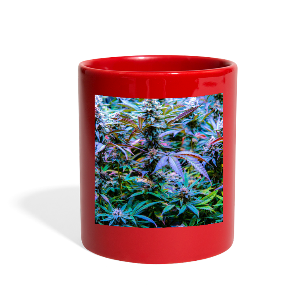 The Rainbow Cannabis Full Color Mug - red